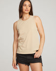 Basic Cappuccino Slit Tank WOMENS chaserbrand