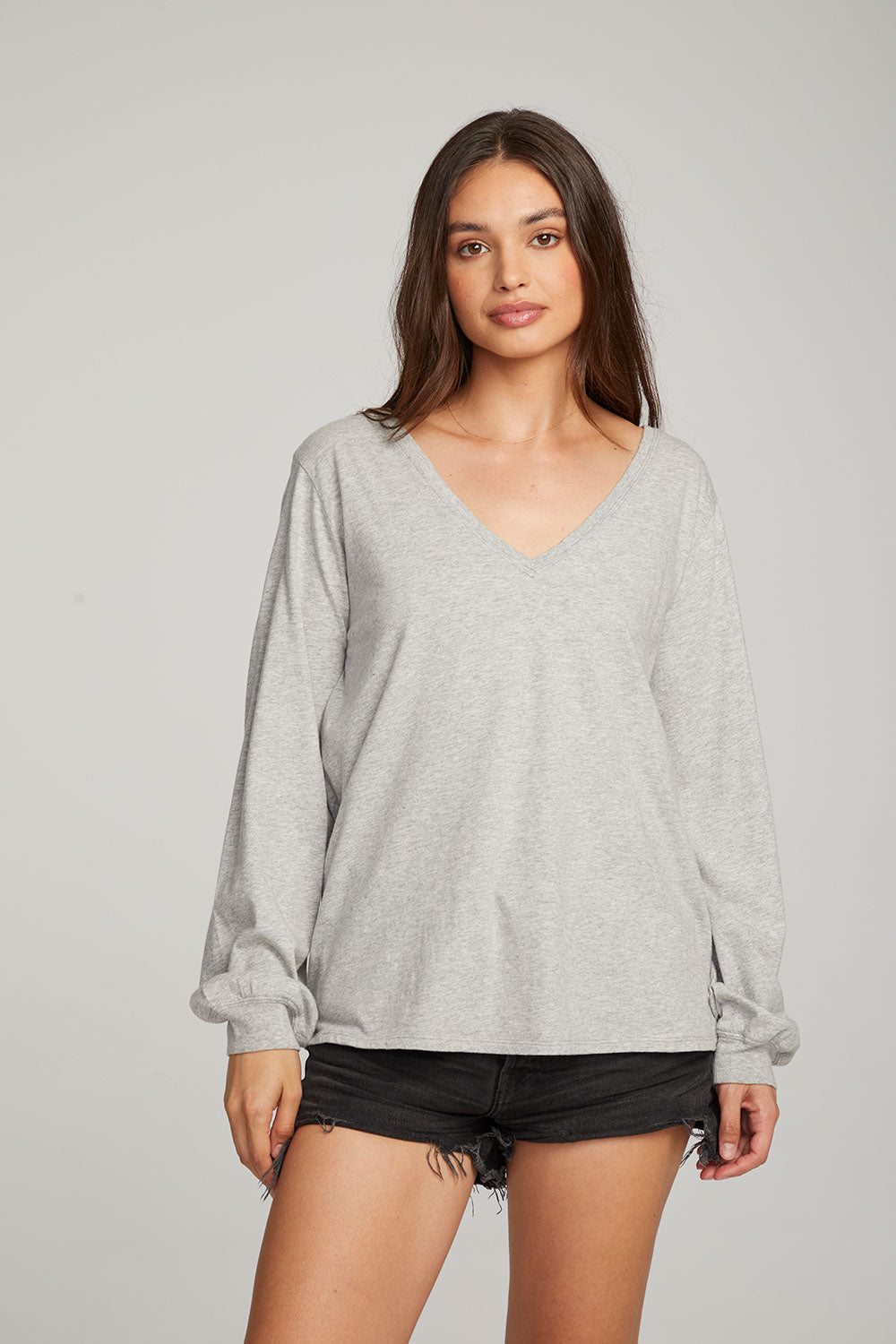 Kara Heather Grey Long Sleeve WOMENS chaserbrand