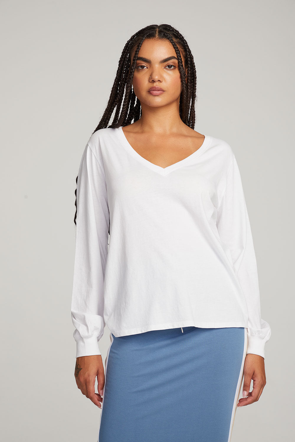 Kara White Long Sleeve WOMENS chaserbrand