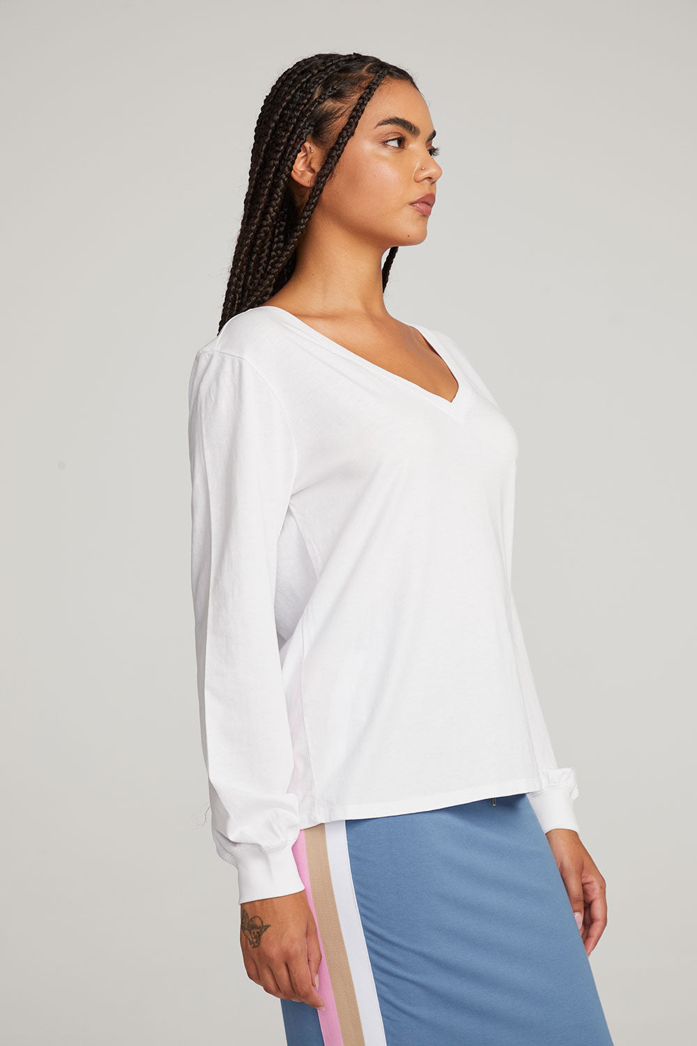 Kara White Long Sleeve WOMENS chaserbrand