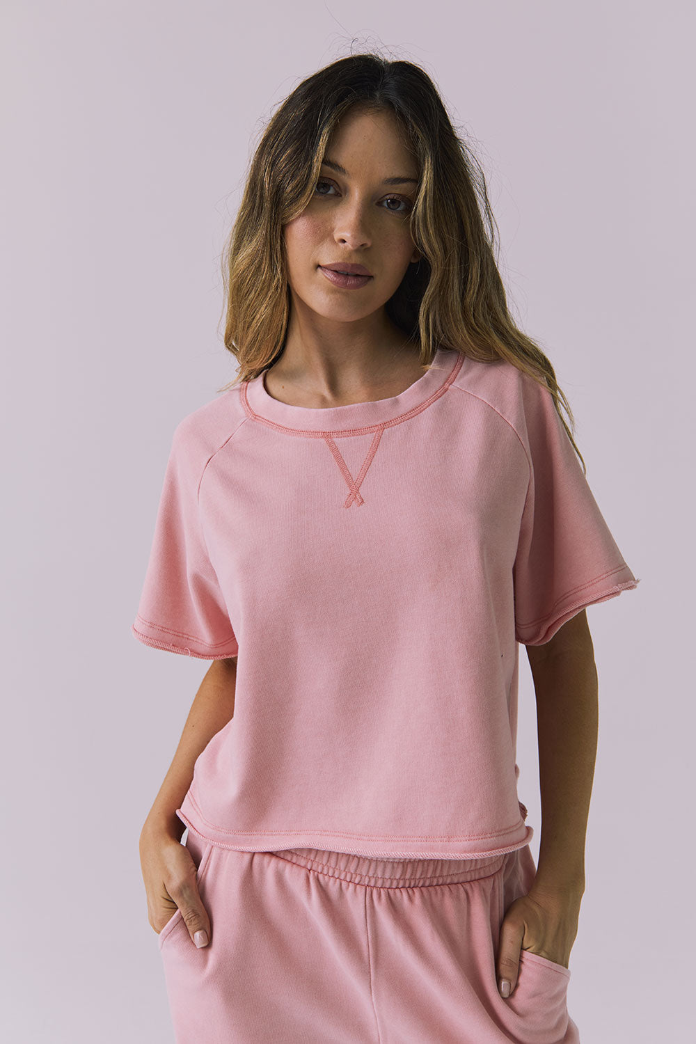 Womens Amelia Pink Mellon Pullover chaserbrand