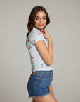 Cherry Embroidery Tee WOMENS chaserbrand