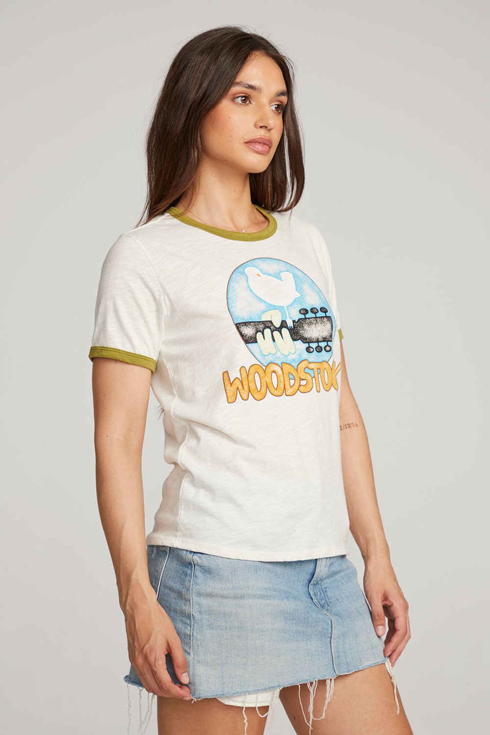 Woodstock Bird On Guitar Tee WOMENS chaserbrand