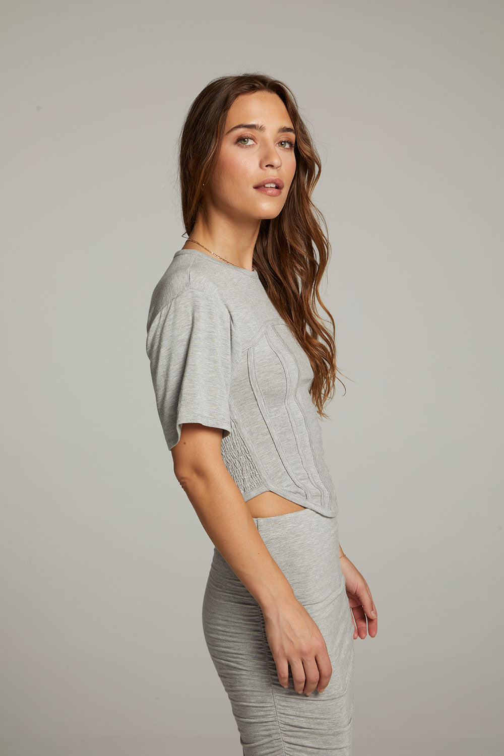 Bayside Heather Grey Tee WOMENS chaserbrand