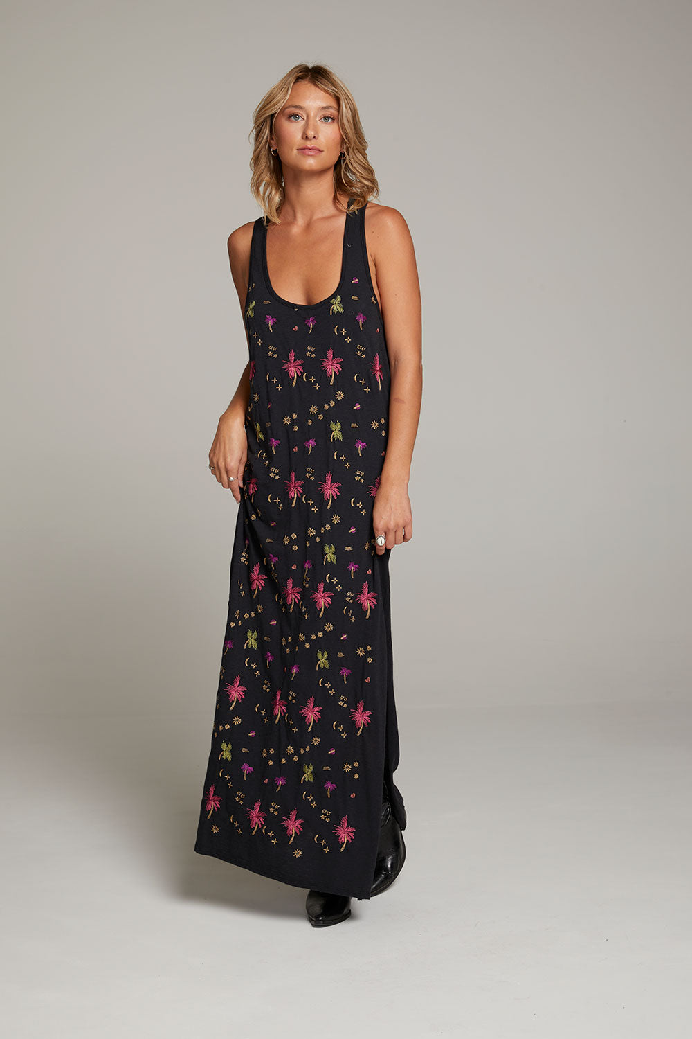 Manatee Night Palm Maxi Dress WOMENS chaserbrand