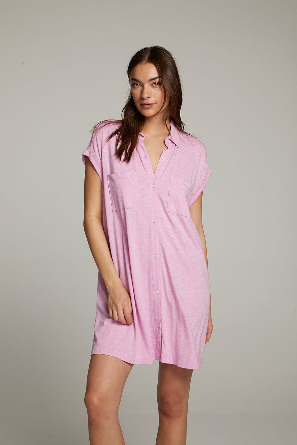 Downtown Pastel Lavender Mini Dress WOMENS chaserbrand