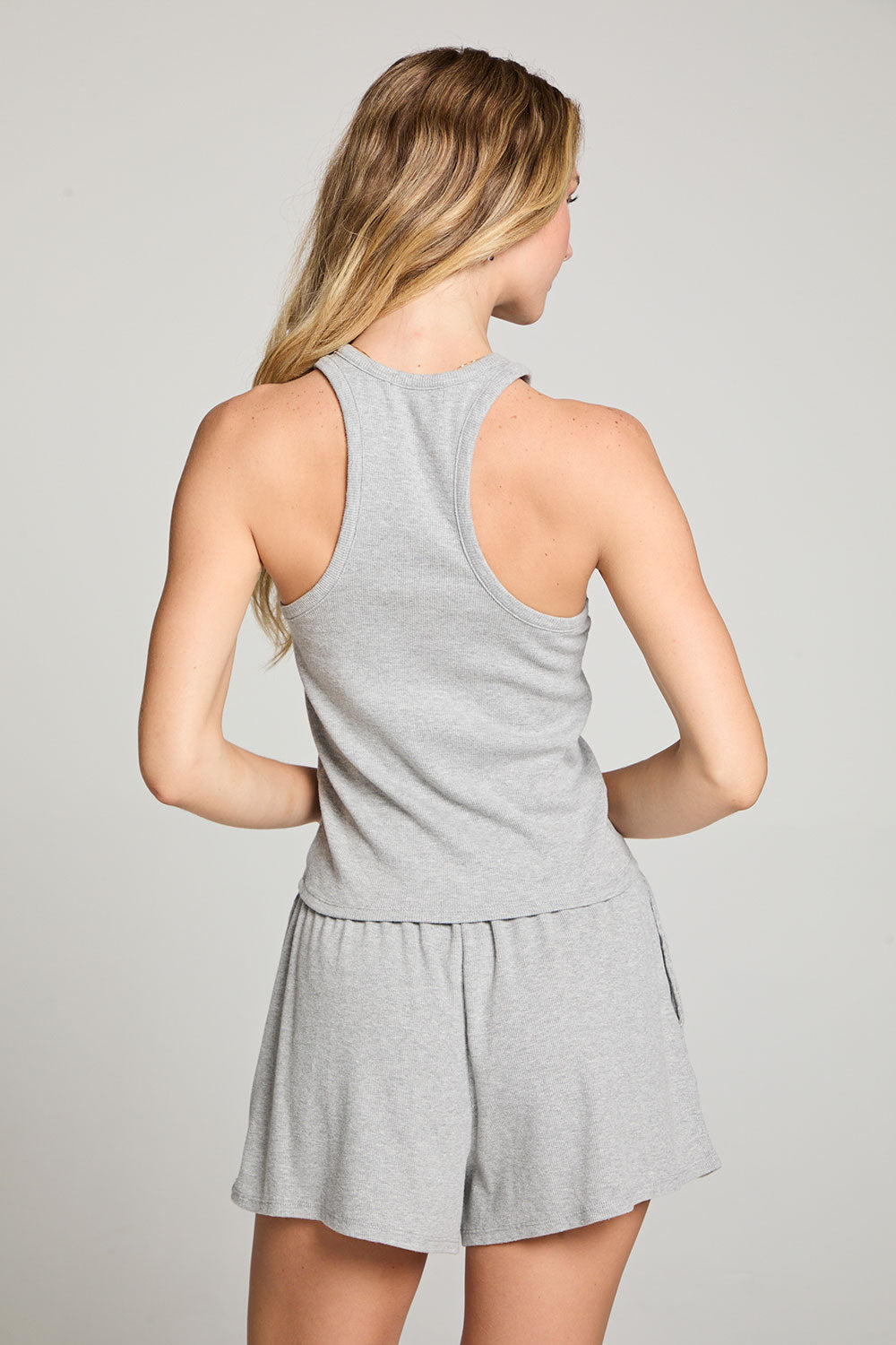 August Heather Grey Tank Top WOMENS chaserbrand