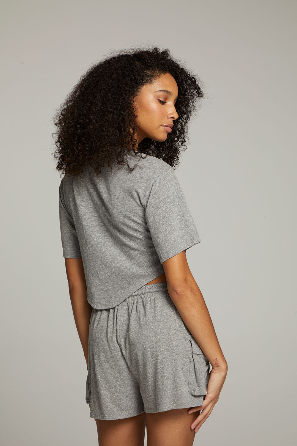 Kylie Streaky Grey Tee WOMENS chaserbrand