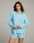 Ethan Clear Sky Button Up WOMENS chaserbrand