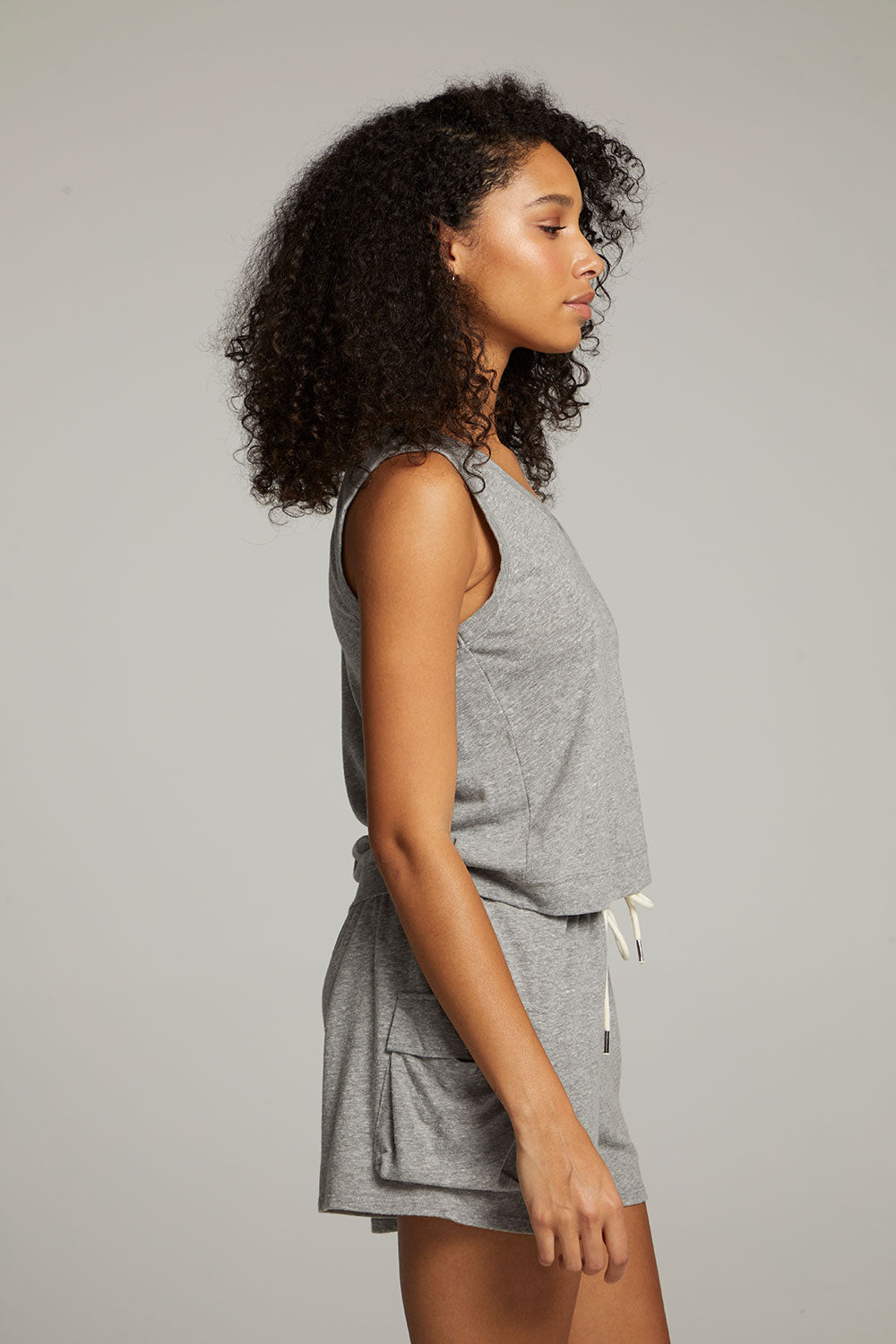 Sean Streaky Grey Tank WOMENS chaserbrand