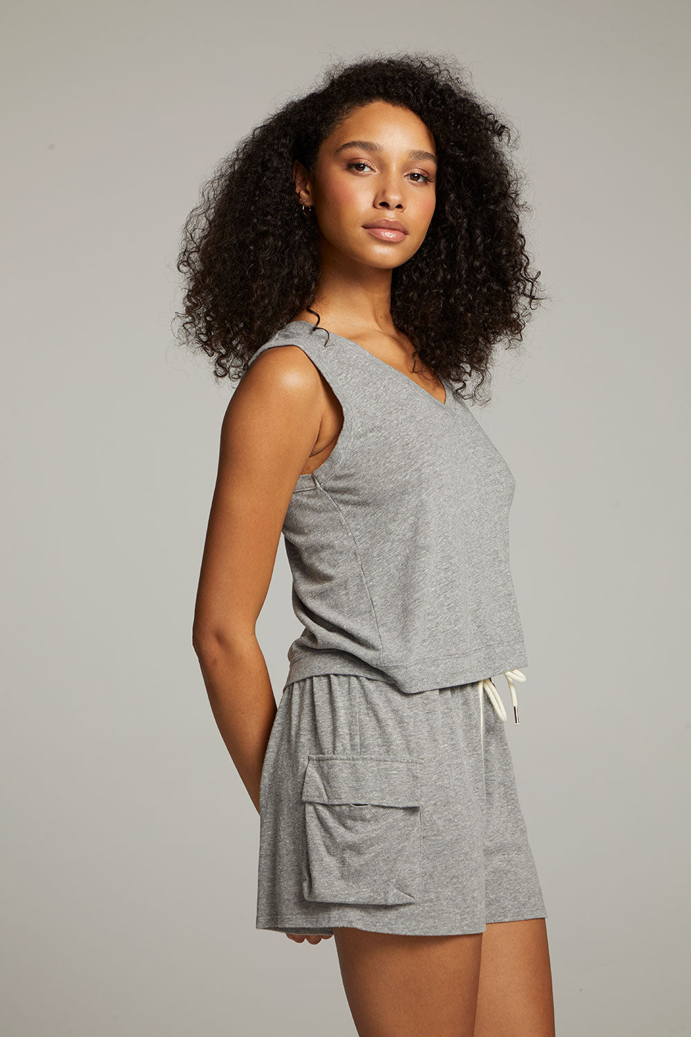 Sean Streaky Grey Tank WOMENS chaserbrand