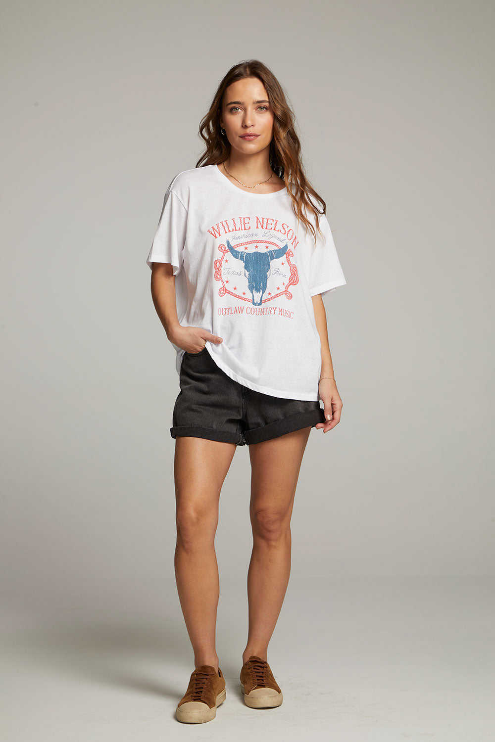 Willie Nelson American Legend Tee WOMENS chaserbrand