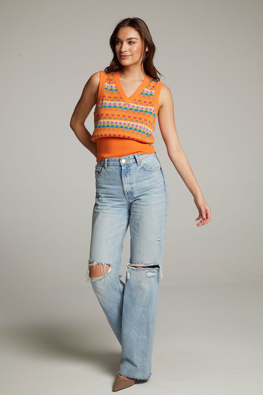 The Beatles Retro Tank Sweater WOMENS chaserbrand