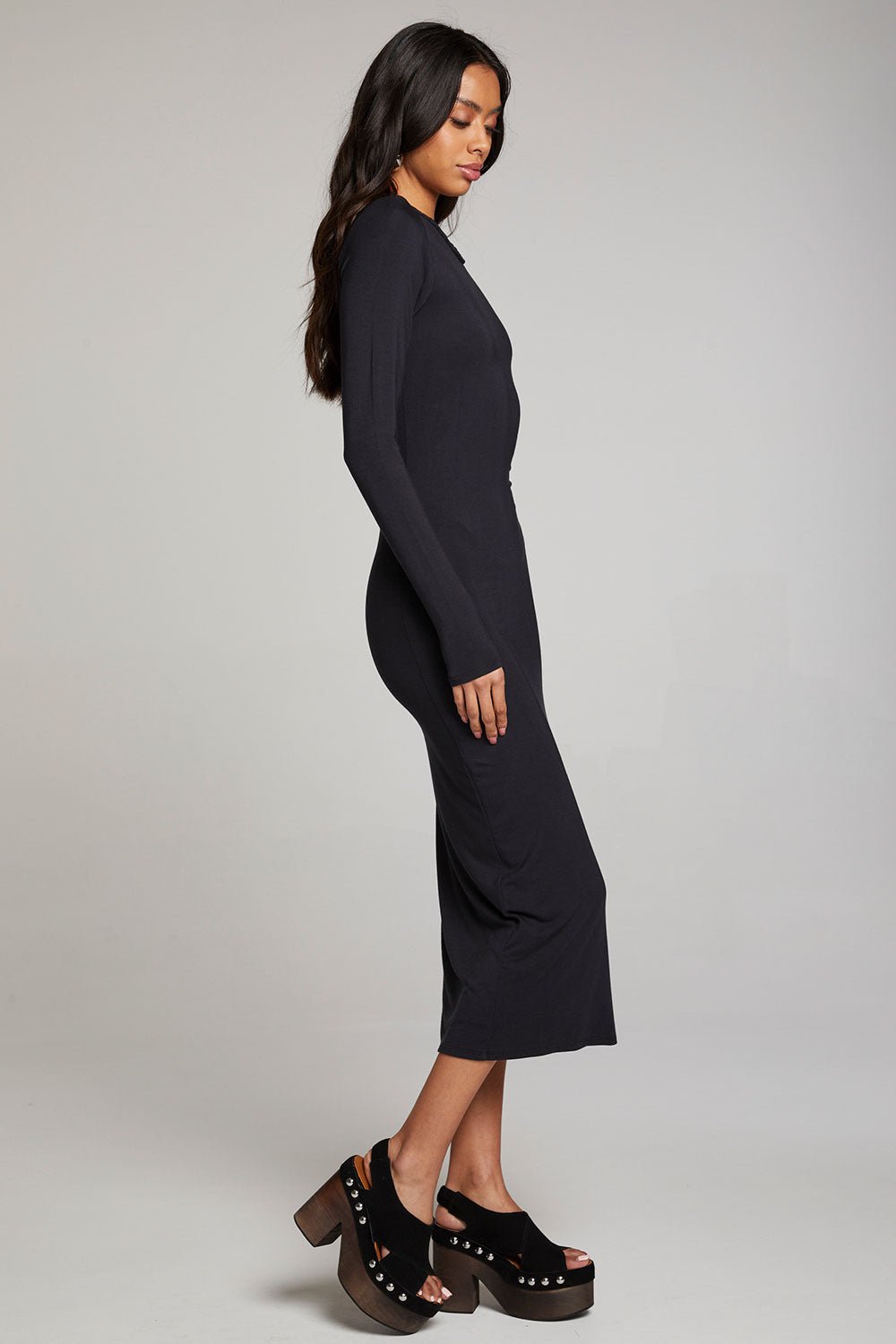 Vedaa Licorice Midi Dress WOMENS chaserbrand