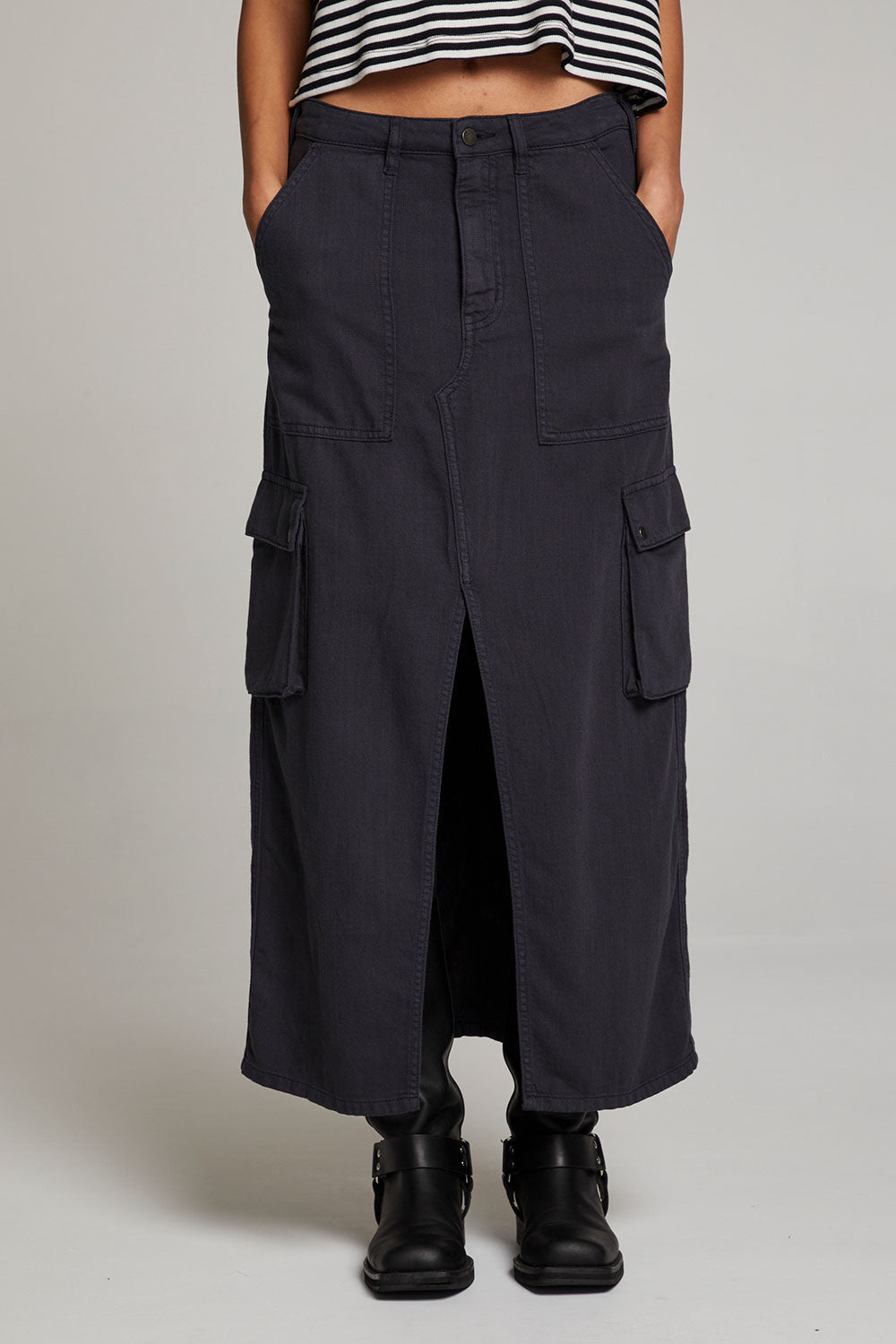Tri Licorice Maxi Skirt WOMENS chaserbrand