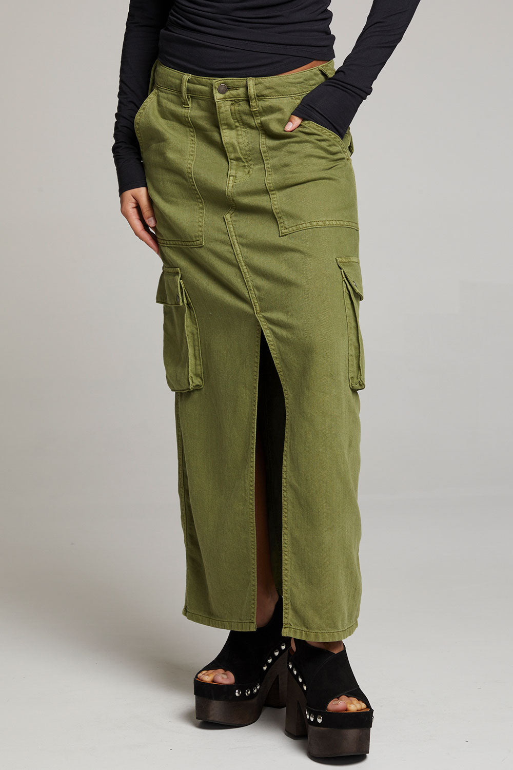 Tri Sphagnum Maxi Skirt WOMENS chaserbrand