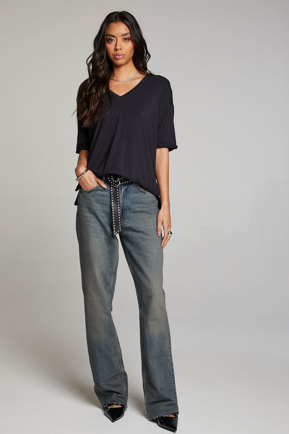 Mason Licorice V Neck WOMENS chaserbrand