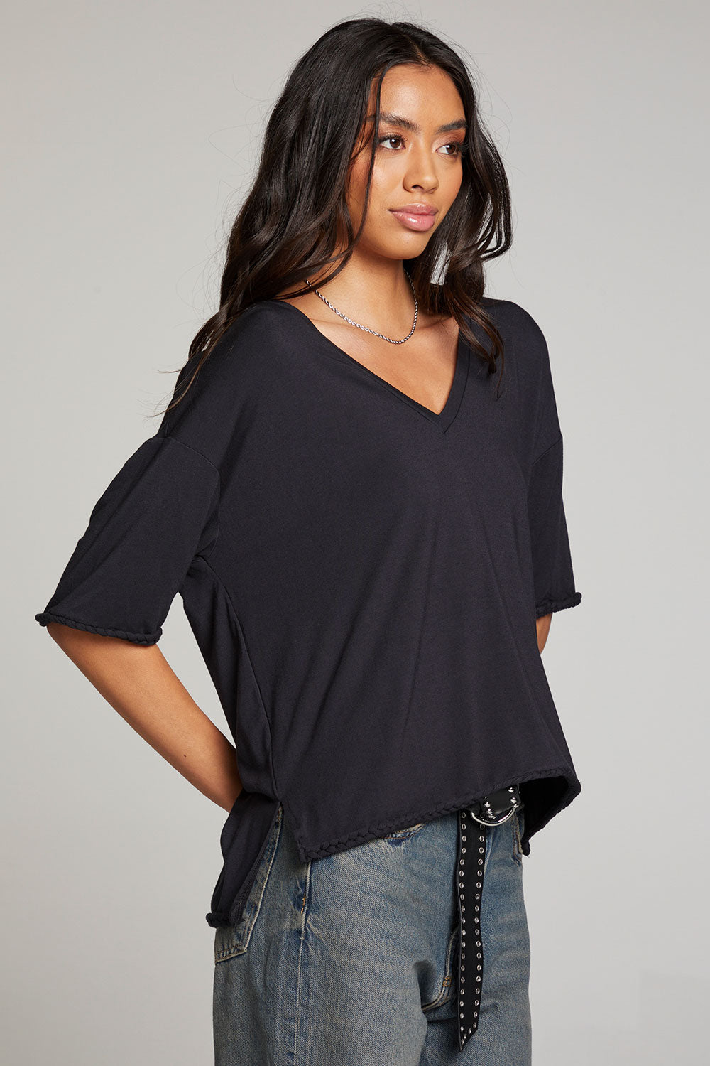 Mason Licorice V Neck WOMENS chaserbrand