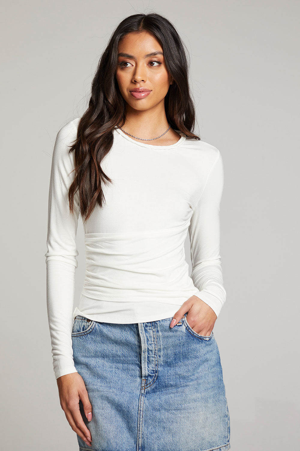 Crime White Long Sleeve WOMENS chaserbrand