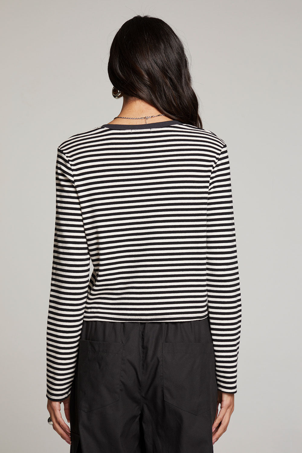 Brady Punk Stripe Button Up Pullover WOMENS chaserbrand