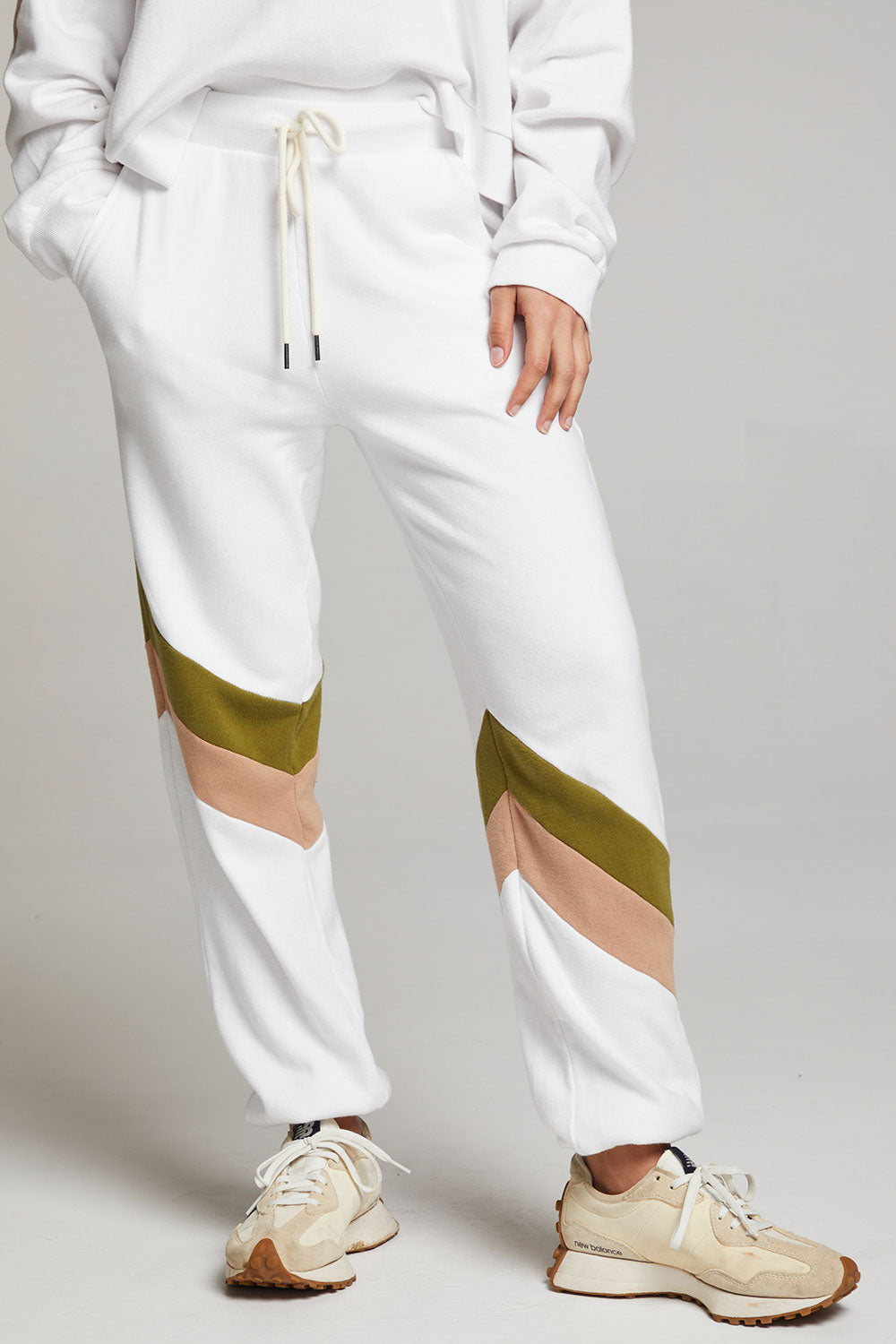 Skull Sand Color Block Joggers WOMENS chaserbrand