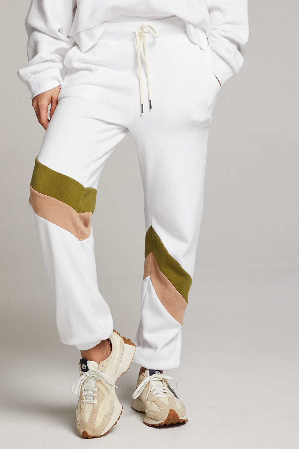 Skull Sand Color Block Joggers WOMENS chaserbrand