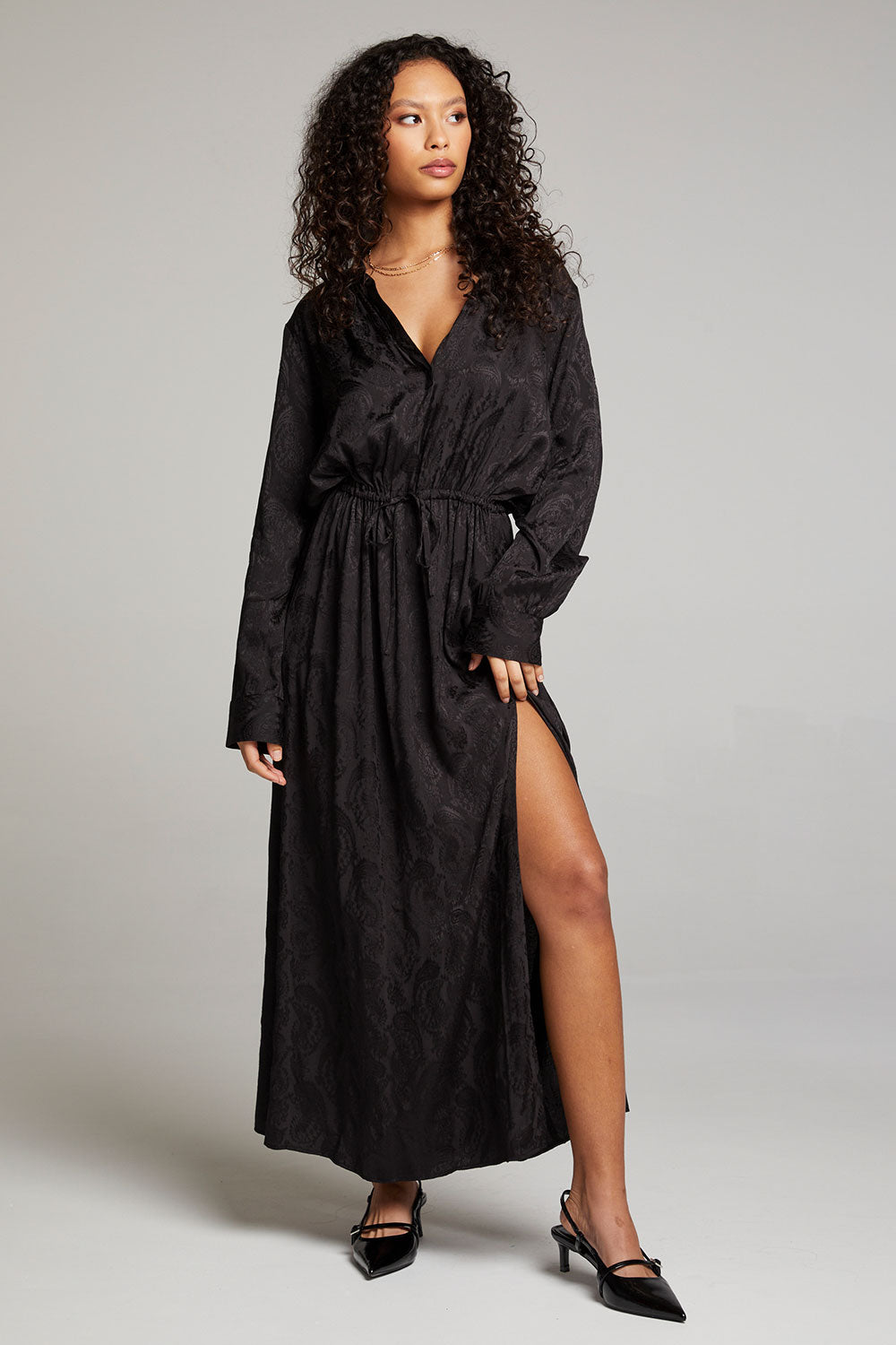 Denverr Licorice Maxi Dress WOMENS chaserbrand