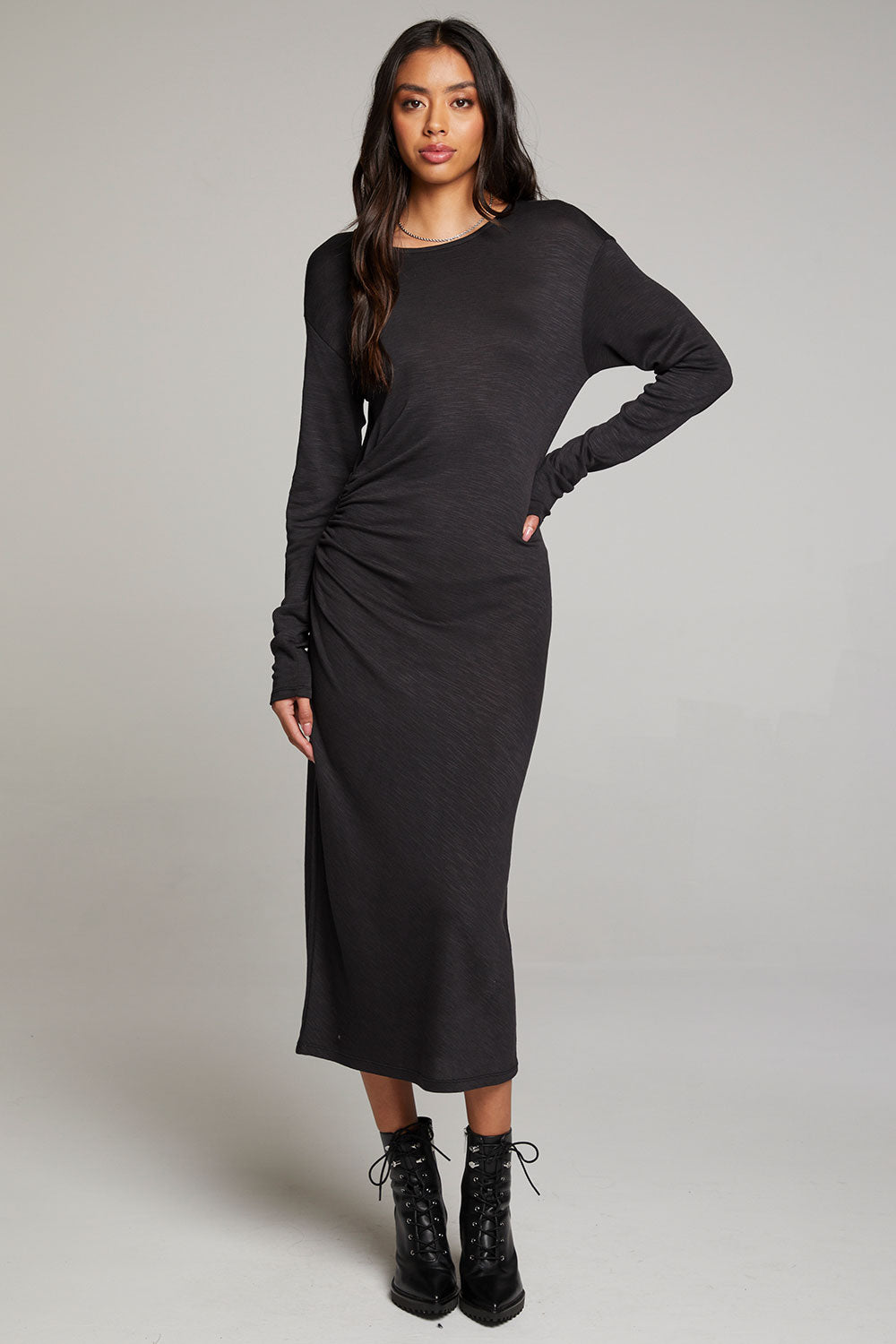 Memory Licorice Midi Dress WOMENS chaserbrand