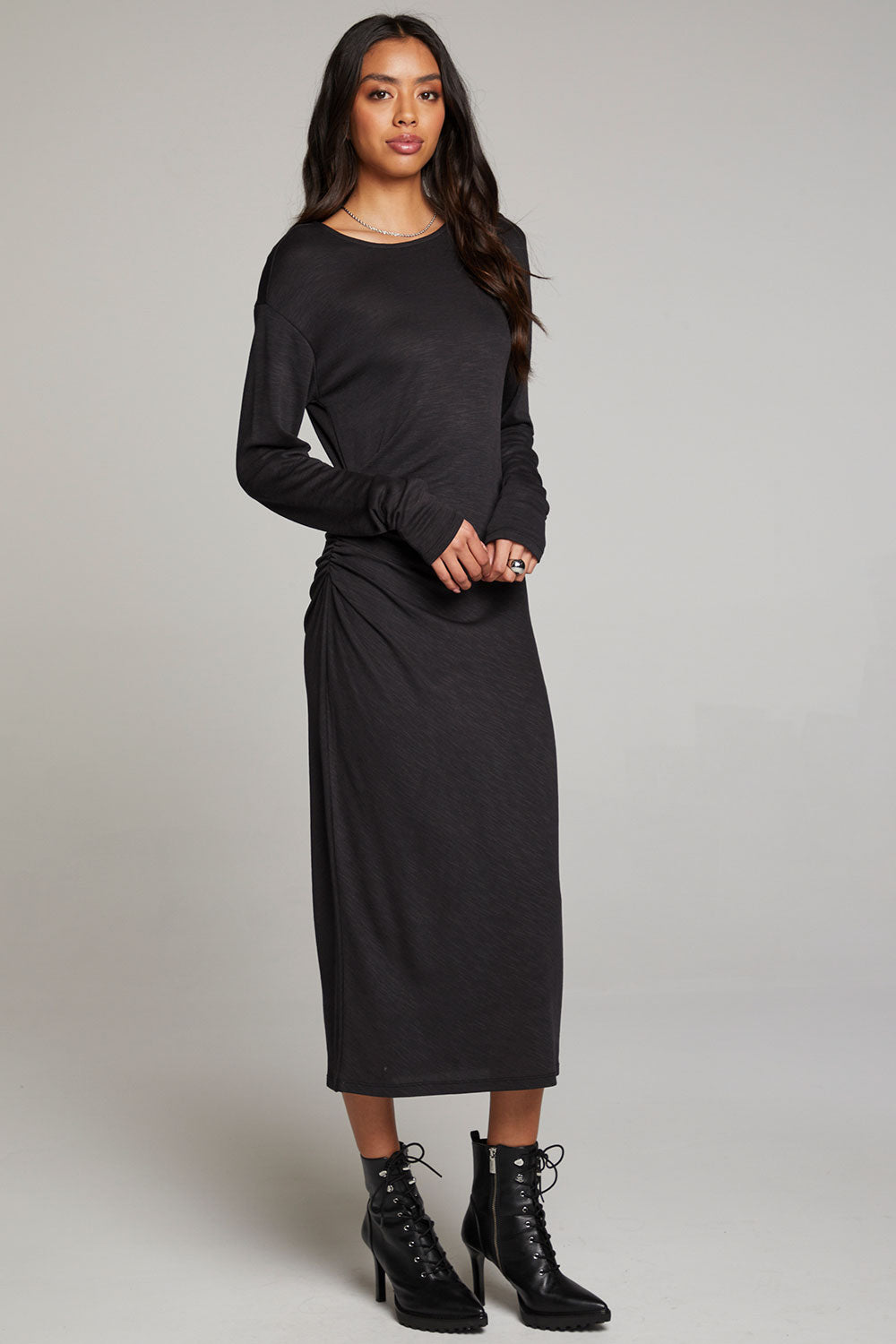 Memory Licorice Midi Dress WOMENS chaserbrand