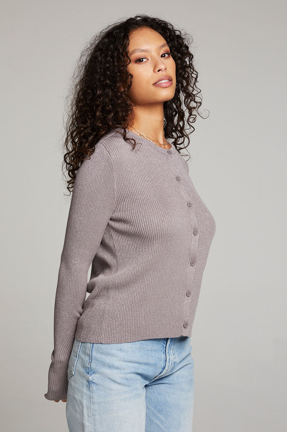 Tommy Foggy City Button Up Sweater WOMENS chaserbrand