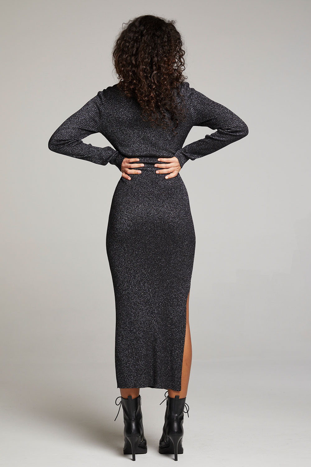 Taxi Licorice Midi Dress WOMENS chaserbrand