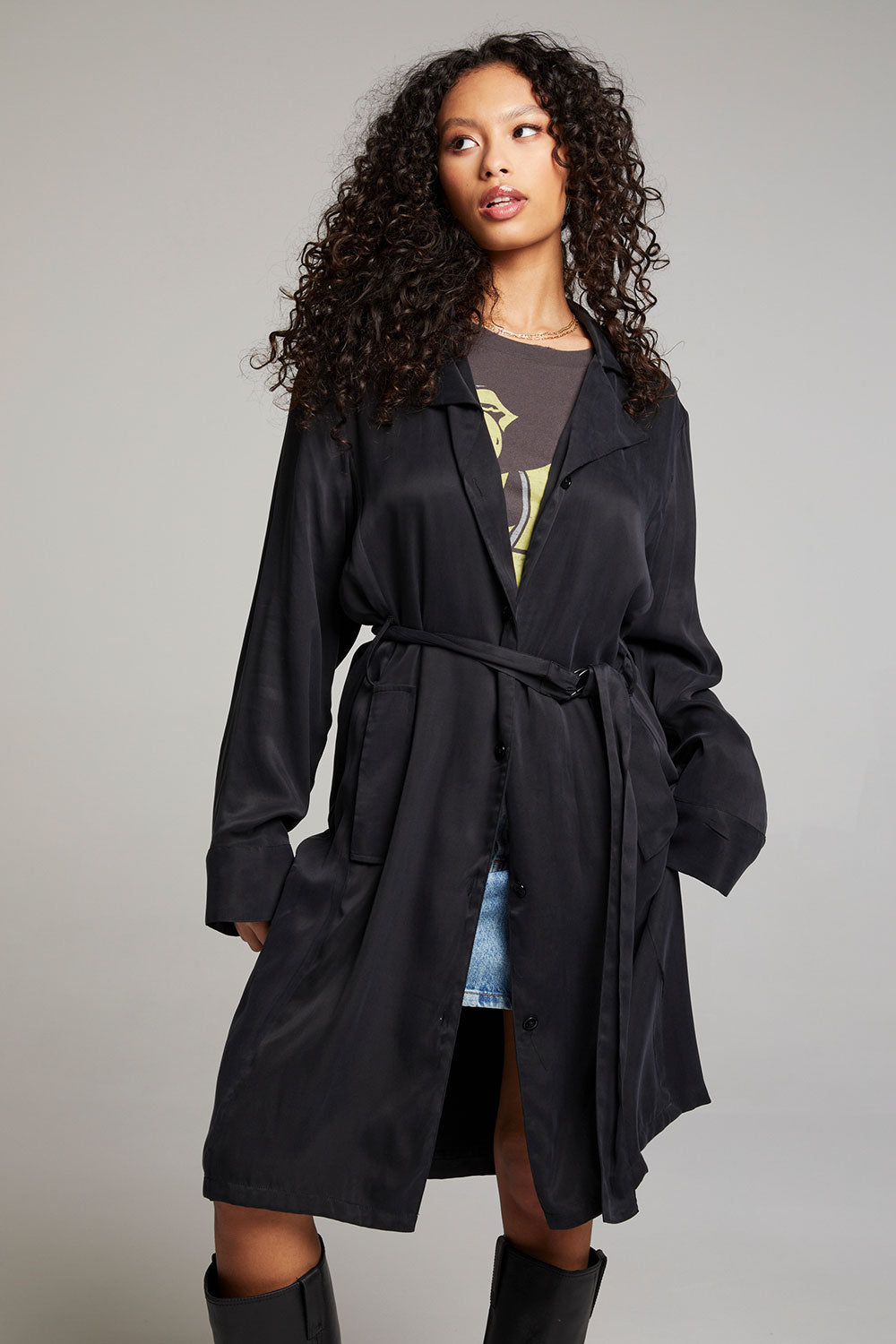 Ford Licorice Trench Coat WOMENS chaserbrand