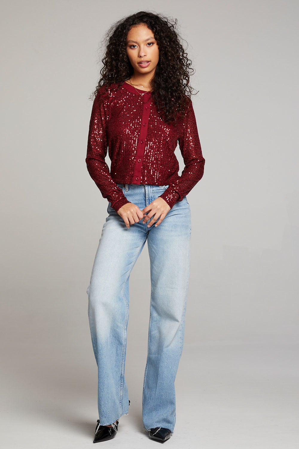 Adam Blood Red Cardigan WOMENS chaserbrand