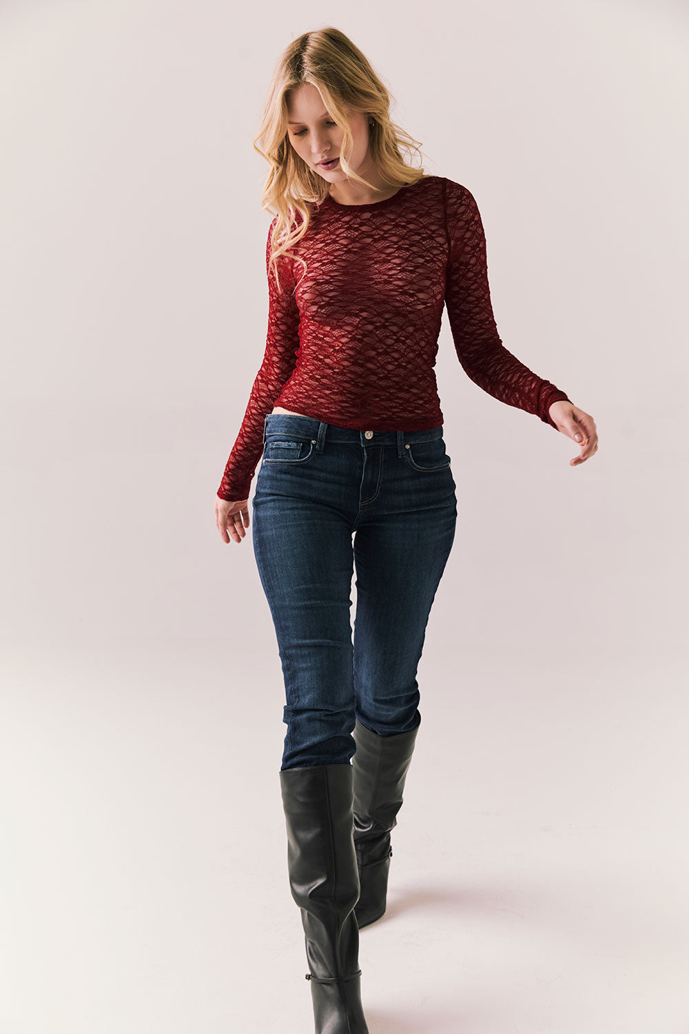 Kevin Cabernet Long Sleeve Womens chaserbrand