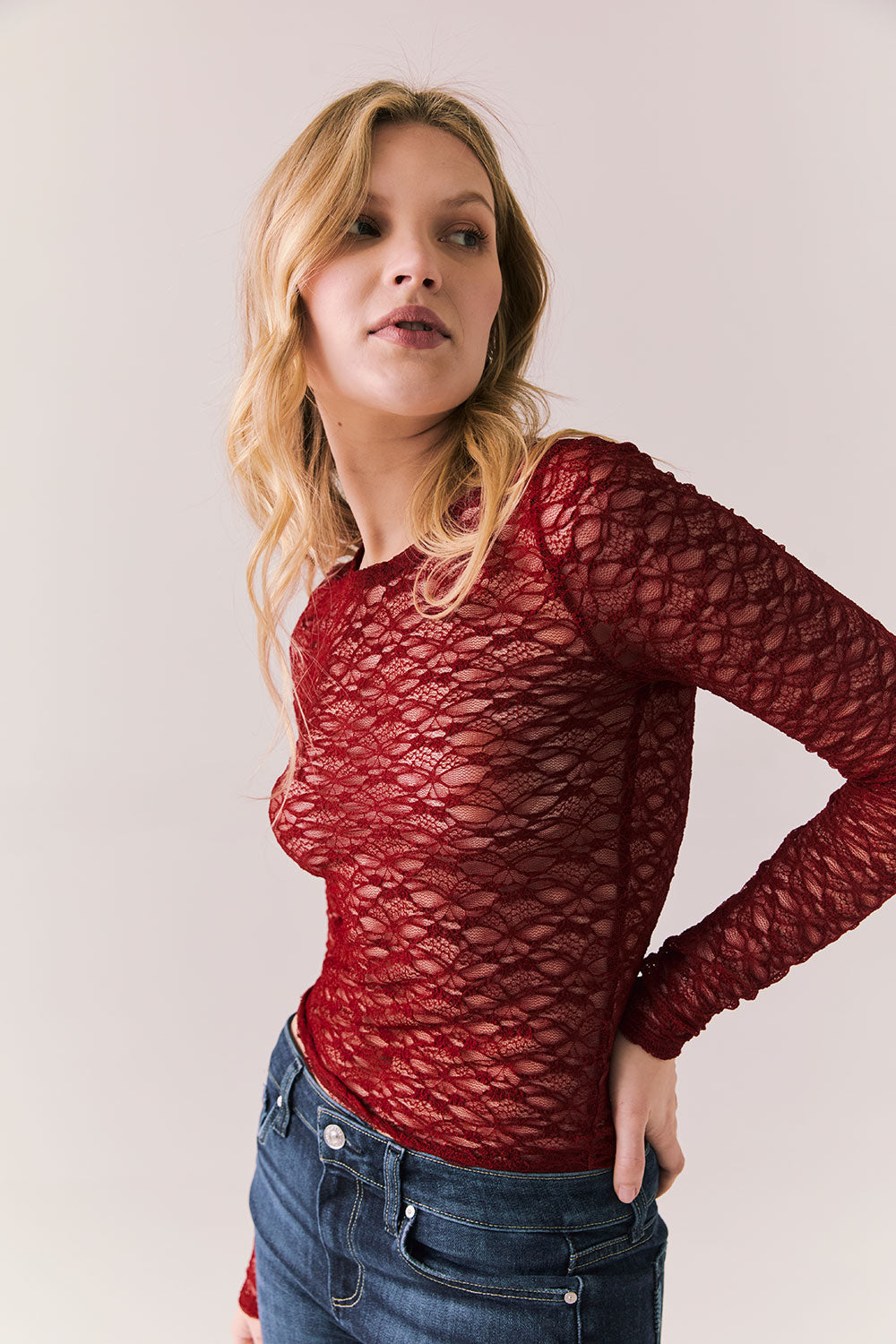 Kevin Cabernet Long Sleeve Womens chaserbrand