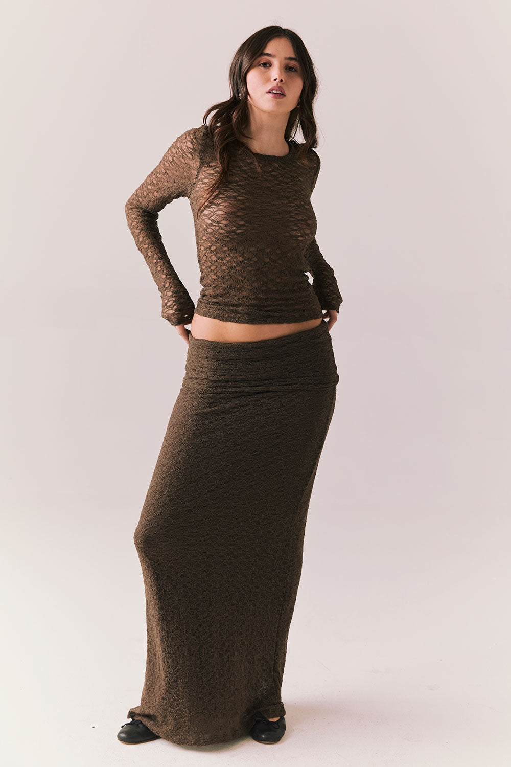 Kevin Espresso Long Sleeve Womens chaserbrand