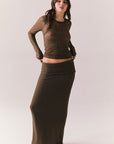 Kevin Espresso Long Sleeve Womens chaserbrand