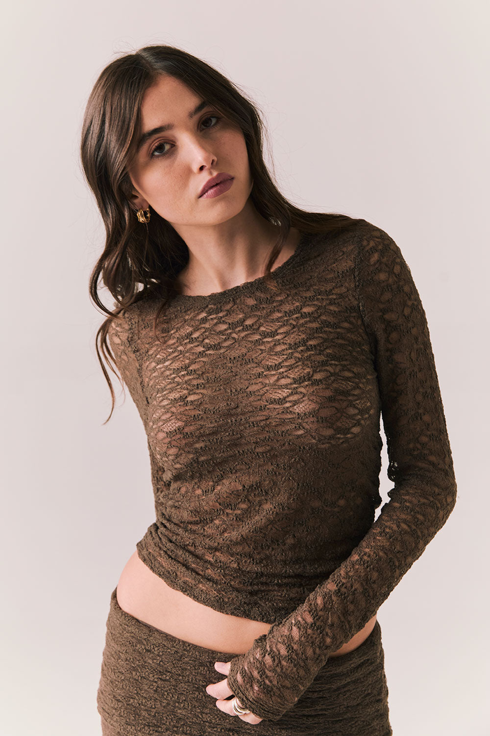 Kevin Espresso Long Sleeve Womens chaserbrand