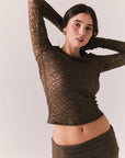Kevin Espresso Long Sleeve Womens chaserbrand
