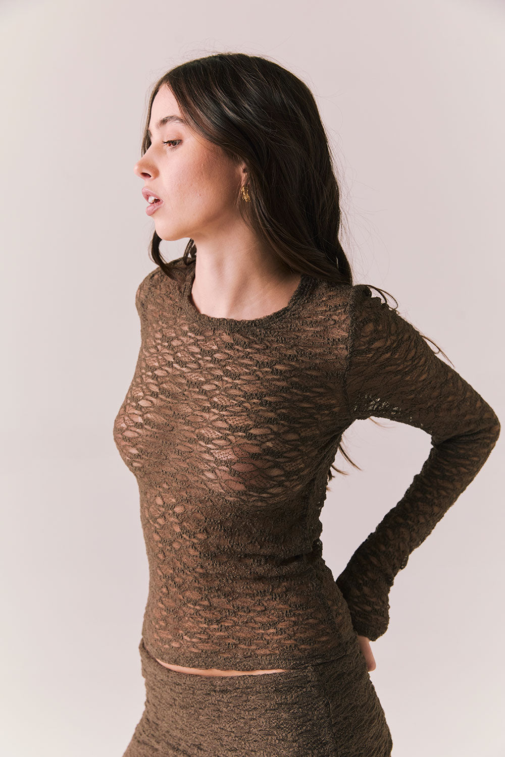 Kevin Espresso Long Sleeve Womens chaserbrand