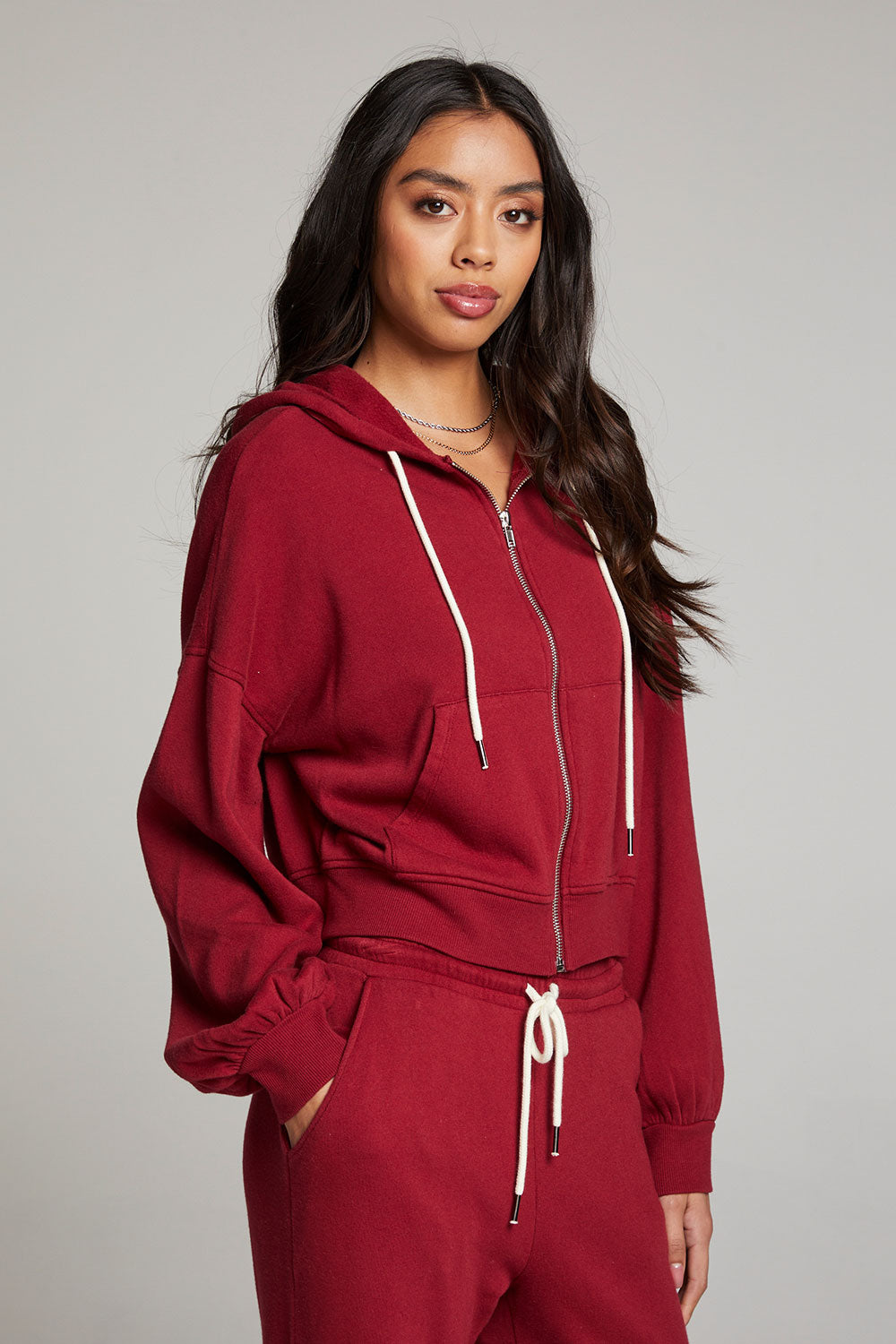 Abilenee Blood Red Zip Up WOMENS chaserbrand