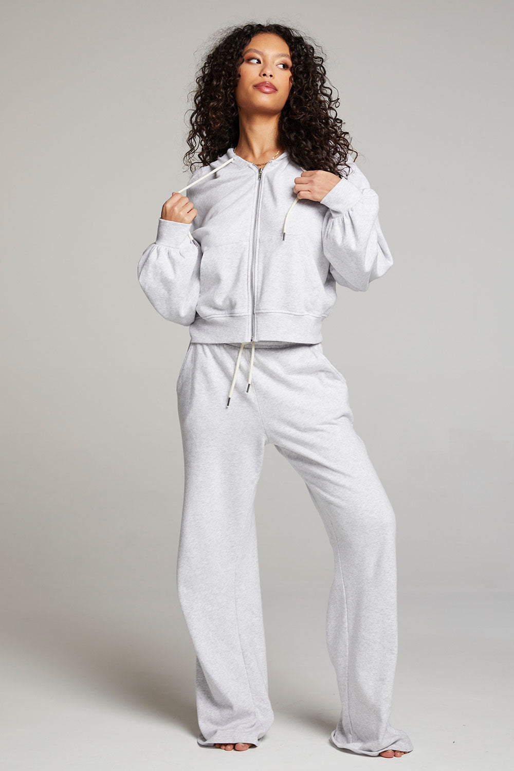 Abilenee Light Grey Zip Up WOMENS chaserbrand