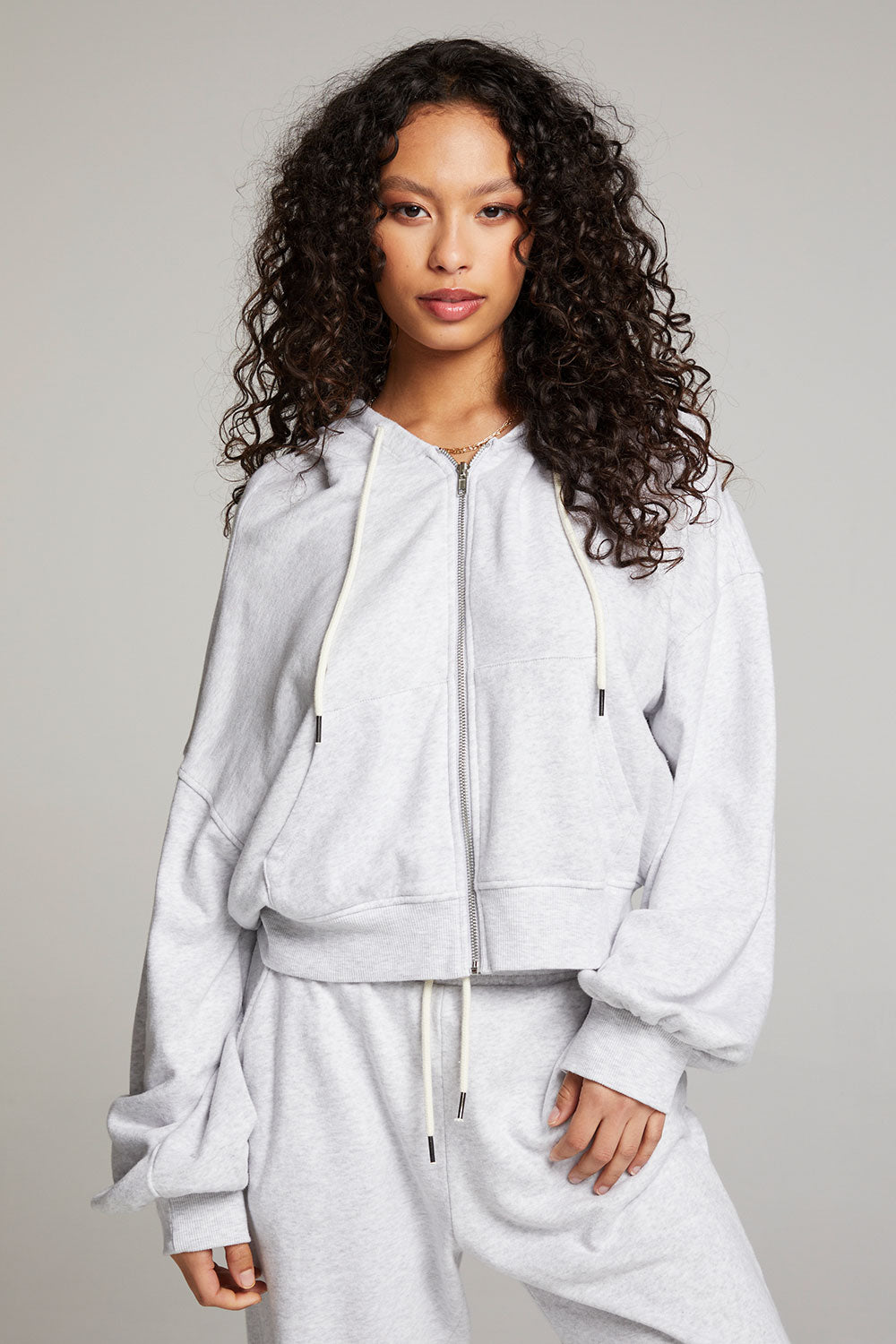 Abilenee Light Grey Zip Up WOMENS chaserbrand
