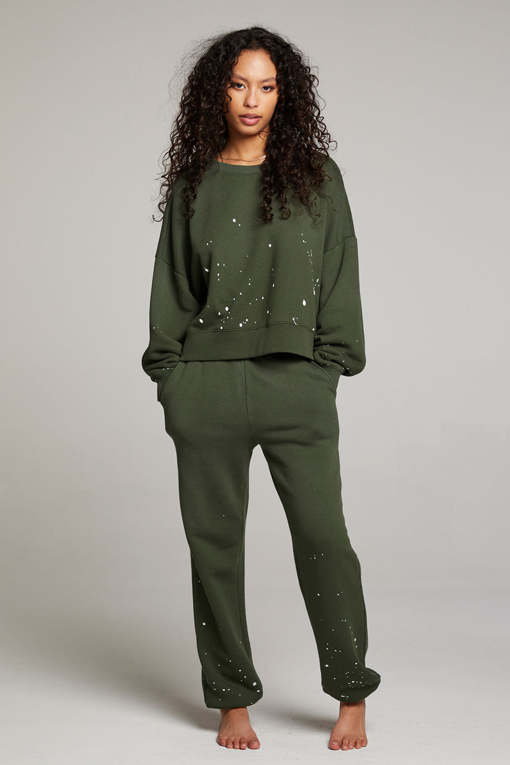 Ombre Forest Night Splatter Paint WOMENS chaserbrand