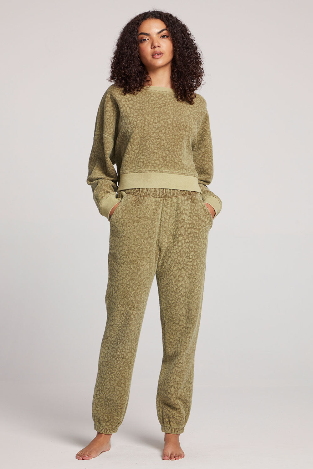 Ramone Leopard Pullover Womens chaserbrand