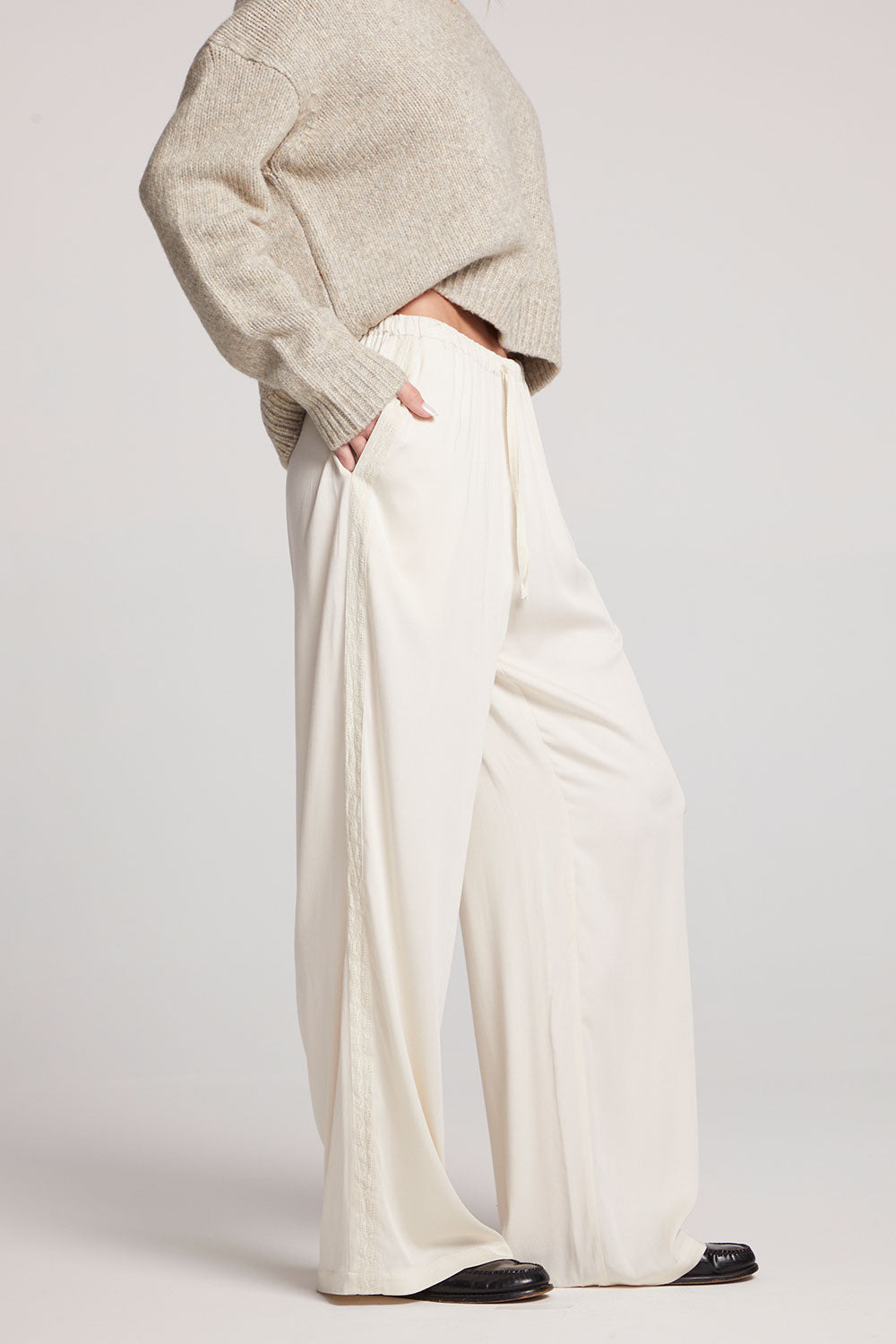 Leee Starry White Trousers Womens chaserbrand