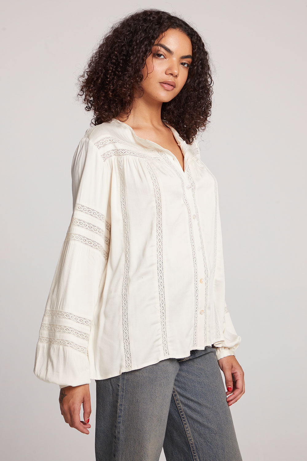 Rozina Starry White Blouse Womens chaserbrand