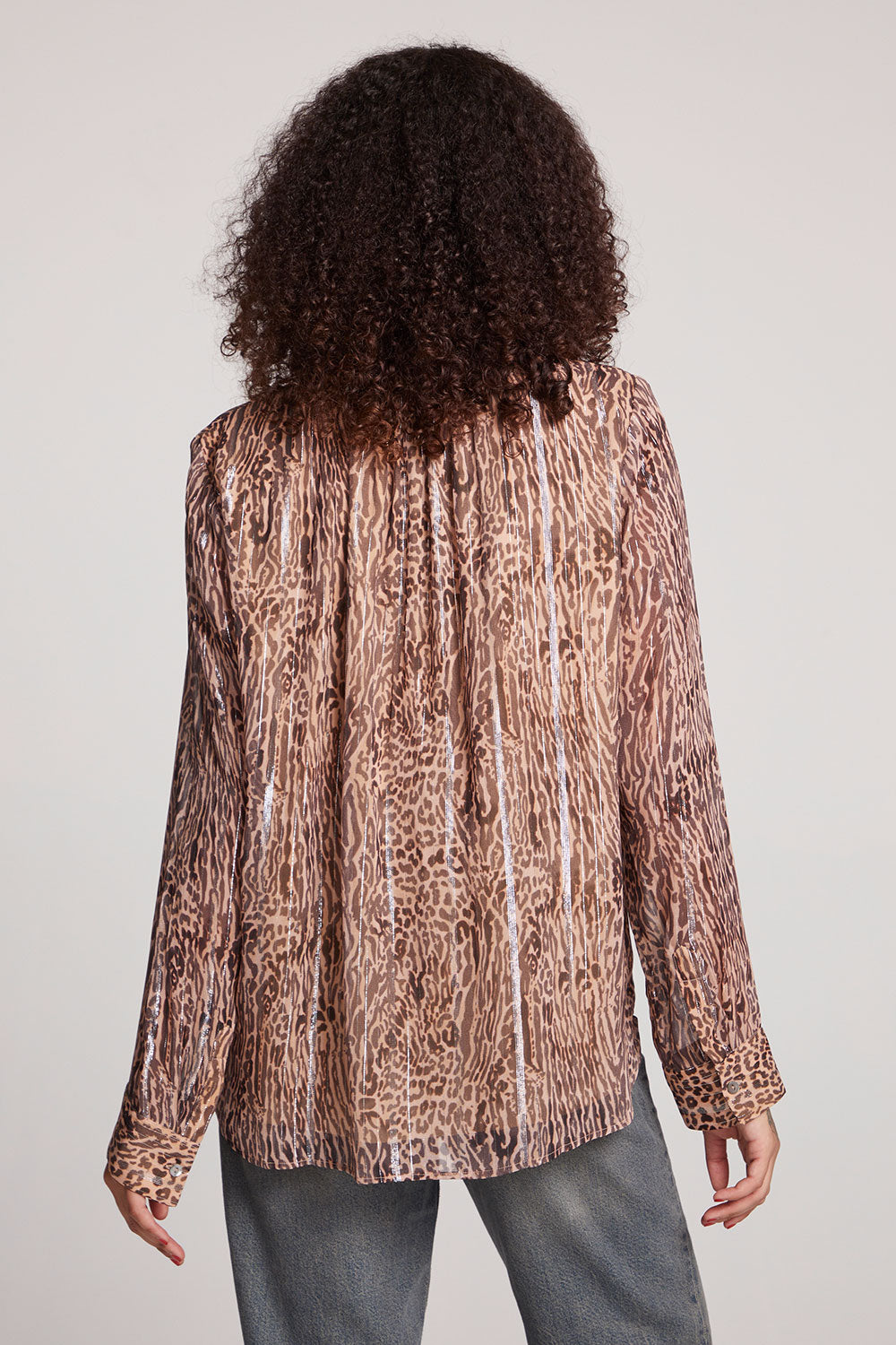Denver Classic Leopard Blouse Womens chaserbrand