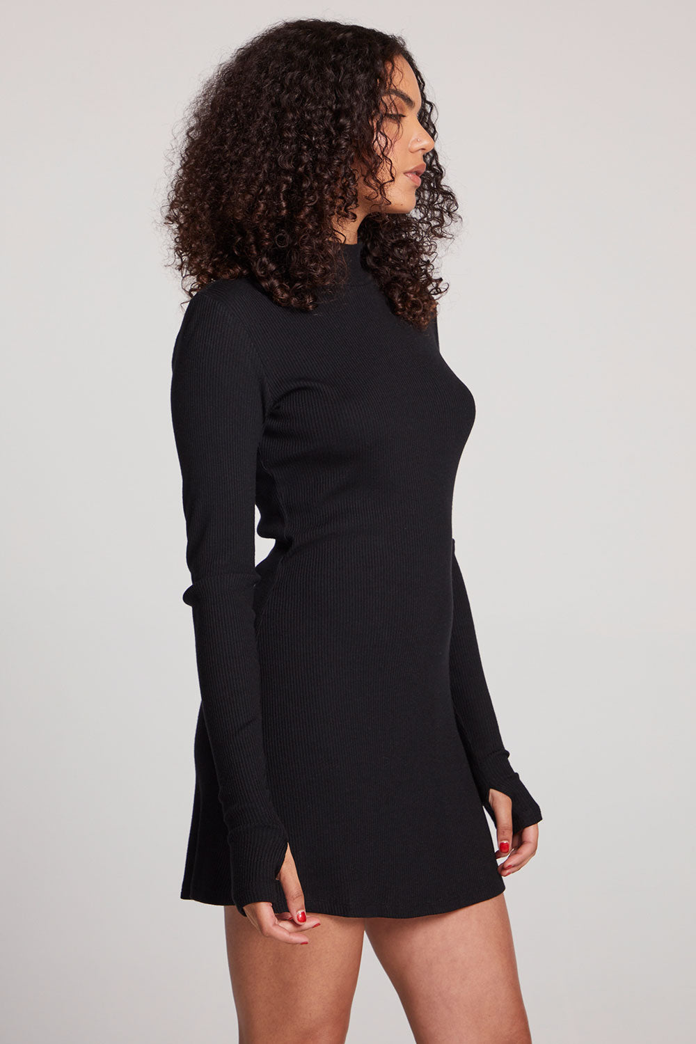 Jasmi Licorice Mini Dress Womens chaserbrand
