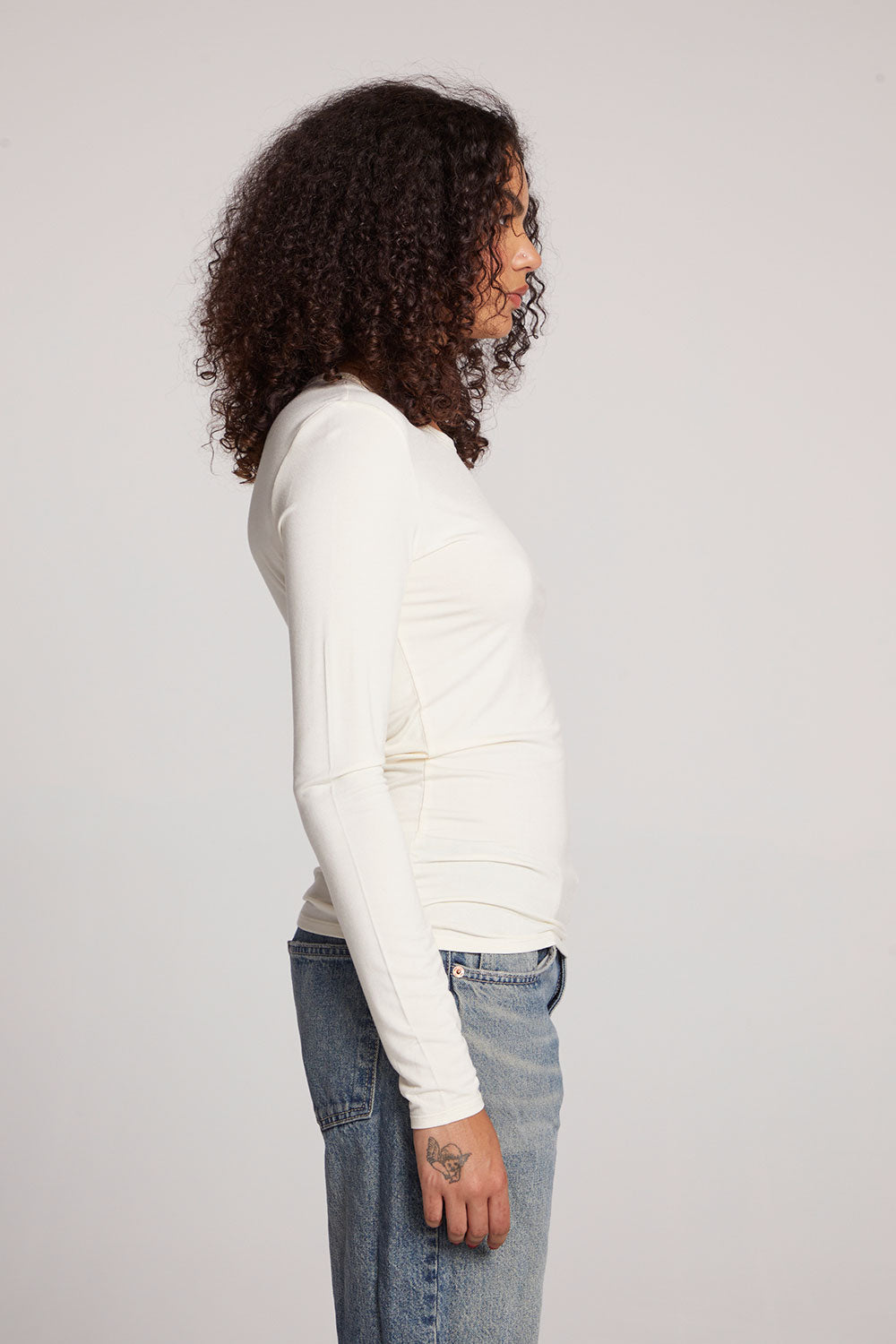 Reeves Starry White Long Sleeve Womens chaserbrand